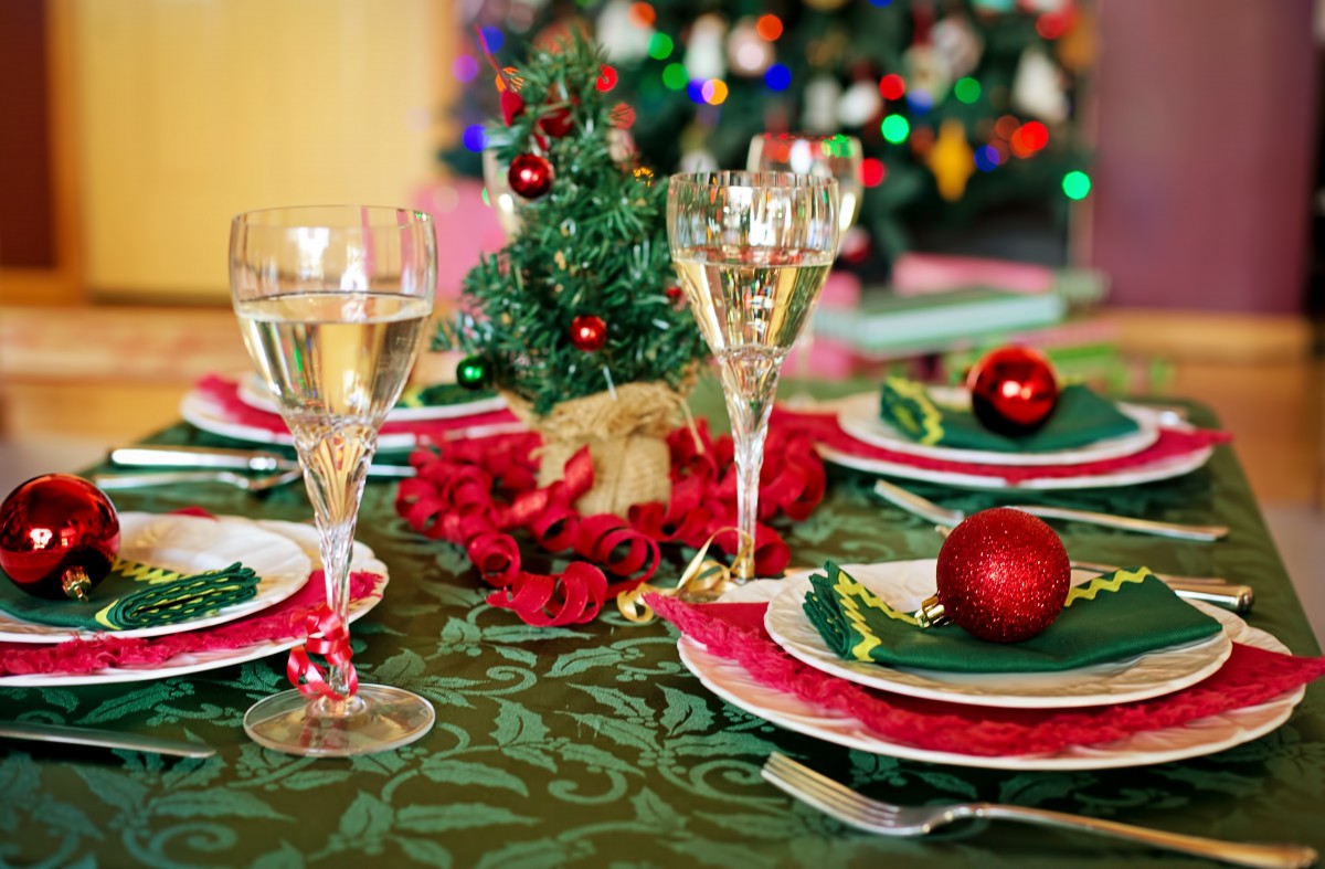 Como decorar la mesa navideña